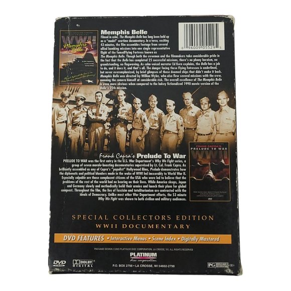 Memories Of War WWII Documentary Memphis Belle Prelude To War 2 DVD Set - Picture 2 of 12